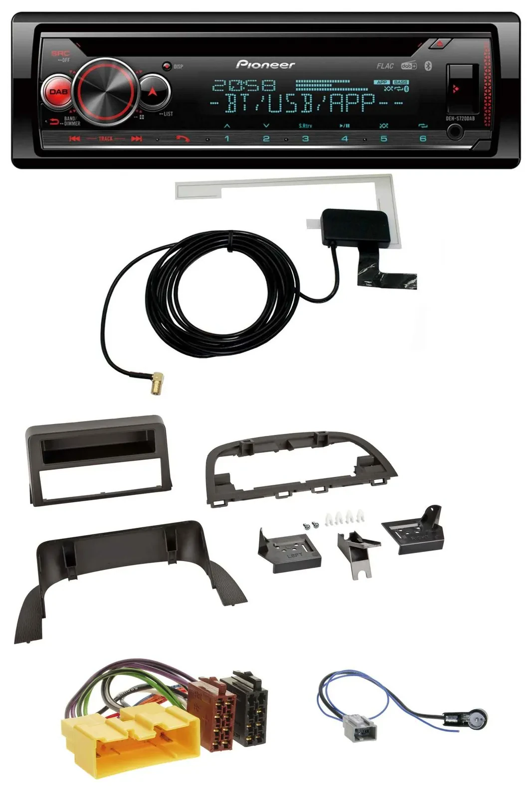 Pioneer DAB CD MP3 USB Bluetooth Autoradio für Mazda 3 (2013-2019)