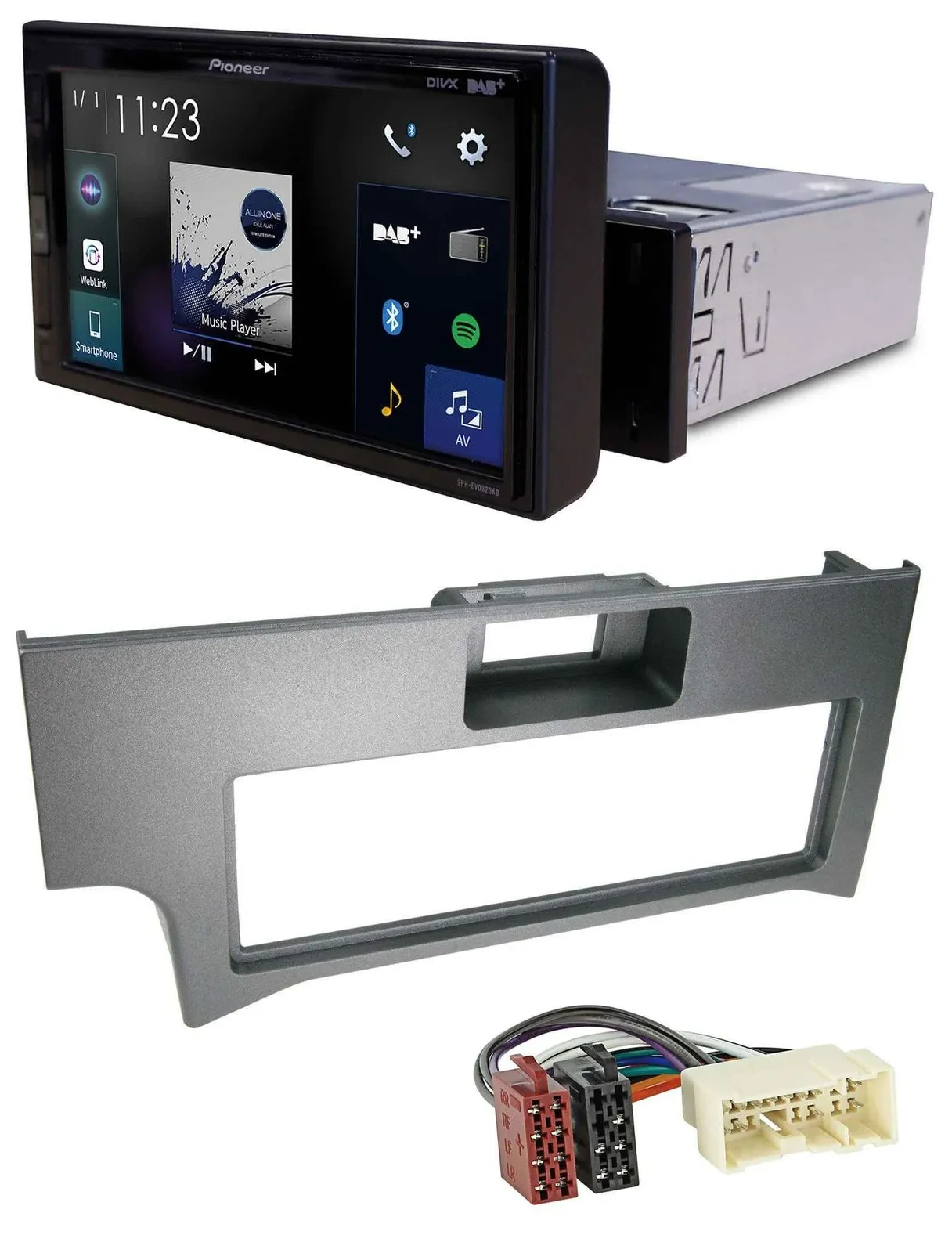 Pioneer DAB MP3 Bluetooth USB Autoradio für Nissan Primera P11-144 Facelift 1999