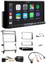 Alpine 2DIN DAB USB Lenkrad Bluetooth Autoradio für Hyundai IX55 2009-2012 silbe