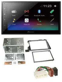 Pioneer USB Bluetooth DAB 2DIN MP3 Autoradio für SSangYong Actyon Kyron 2006-201
