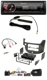 Pioneer MP3 DAB 1DIN Lenkrad USB Autoradio für Honda Jazz ab 2014 dunkelgrau