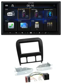 Автомагнитола Alpine 2-DIN Bluetooth MP3 DAB USB для Mercedes S-Class 1998–2005, чёрный