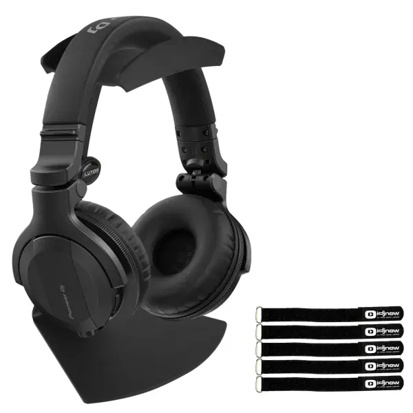 Pioneer HDJ-CUE1BT Bluetooth Wireless DJ Headphones in Matte Black w Desk Stand