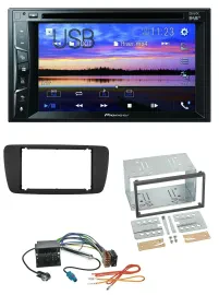 Pioneer Bluetooth 2DIN USB DVD DAB MP3 Autoradio für Seat Ibiza ab 08 nitschwarz