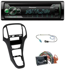 Автомагнитола для Opel Astra J (с 2009) Pioneer USB MP3 DAB AUX CD, перламутрово-чёрный