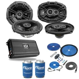 Kicker DSC650 6.5” + 6x9” DS Series Speakers + NVX Amp w/ Free Amp Kit