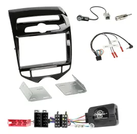 Einbauset Lenkradadapter Doppel DIN Autoradio für Hyundai ix20 ab 10 autom. Klim