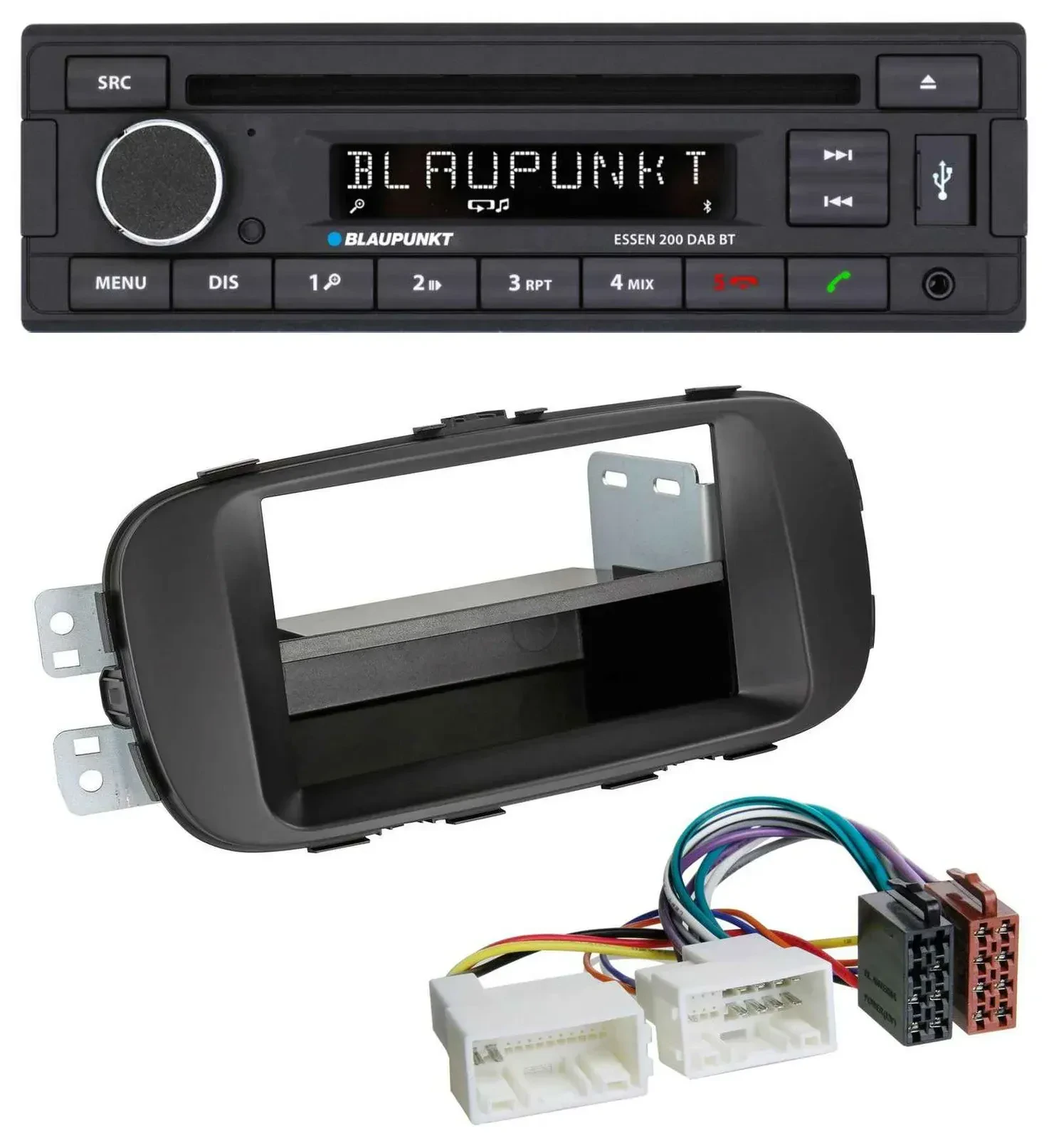 Blaupunkt USB MP3 Bluetooth DAB CD Autoradio für Kia Soul (PS ab 2014) schwarz