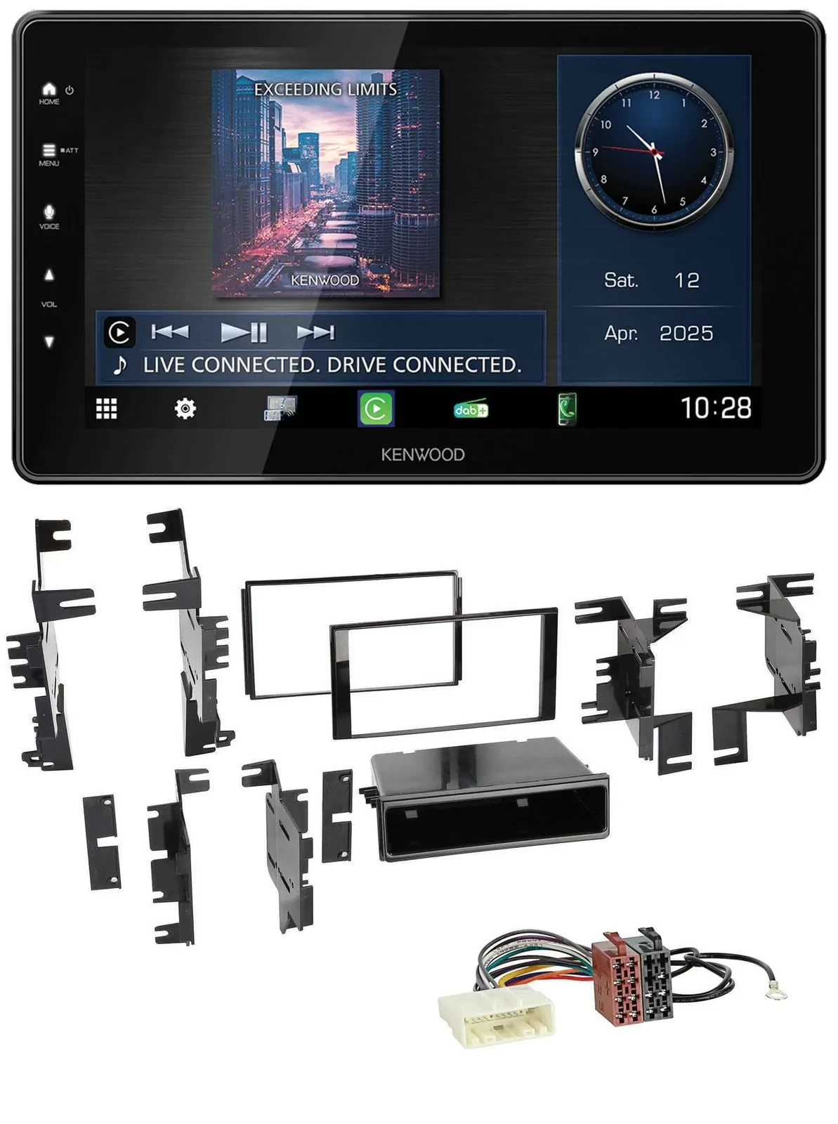 Kenwood MP3 Bluetooth USB DAB Autoradio für Nissan Cube ab 09 Frontier ab 13 Juk