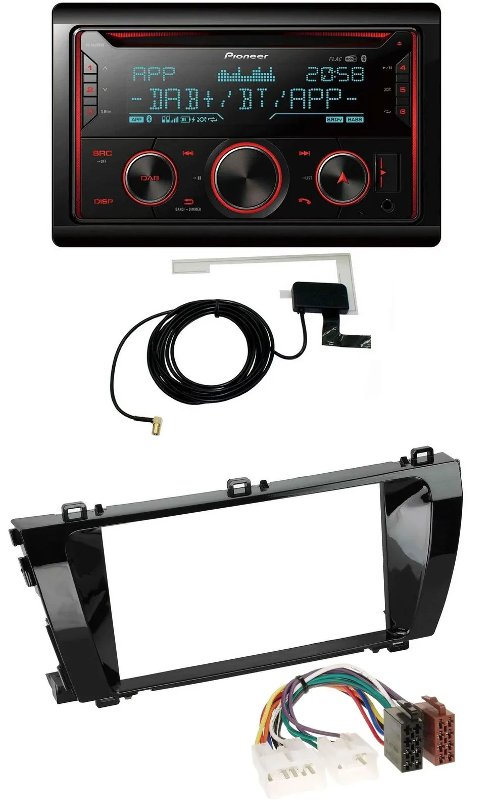 Автомагнитола для Toyota Corolla (с 2014) Pioneer 2DIN CD DAB USB Bluetooth MP3