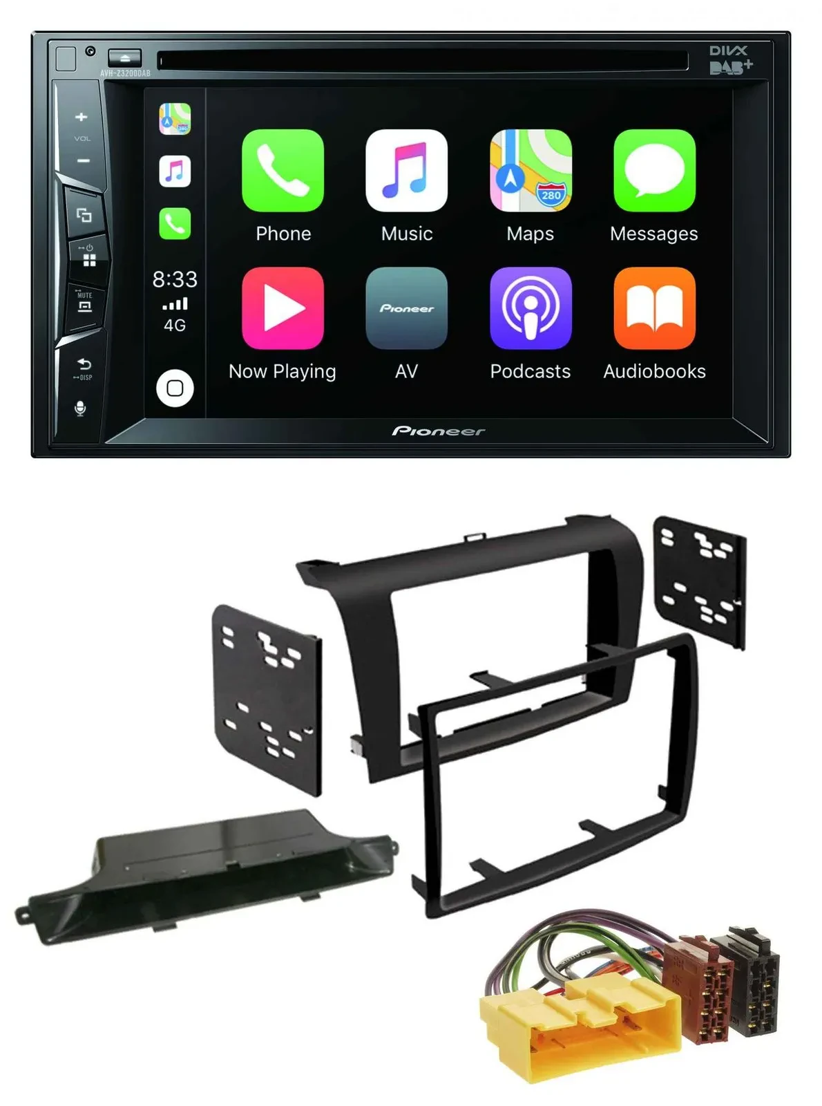 Pioneer MP3 USB DVD Bluetooth DAB 2DIN Autoradio für Mazda 3 (2003-2009)