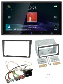 JVC USB Bluetooth 2DIN DAB MP3 Autoradio für Opel Combo C Meriva Corsa C Tigra a