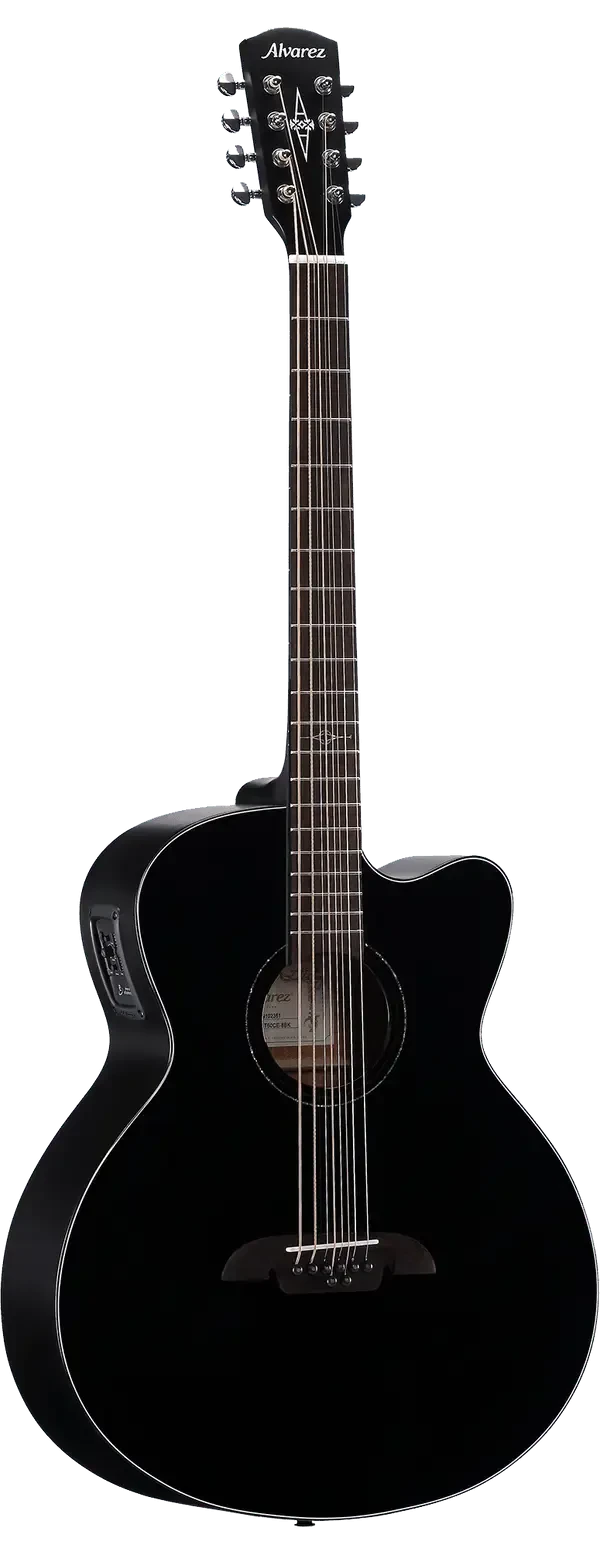 Электроакустическая гитара баритон Alvarez ABT60CE-8BK Artist 60 8-string Baritone Black
