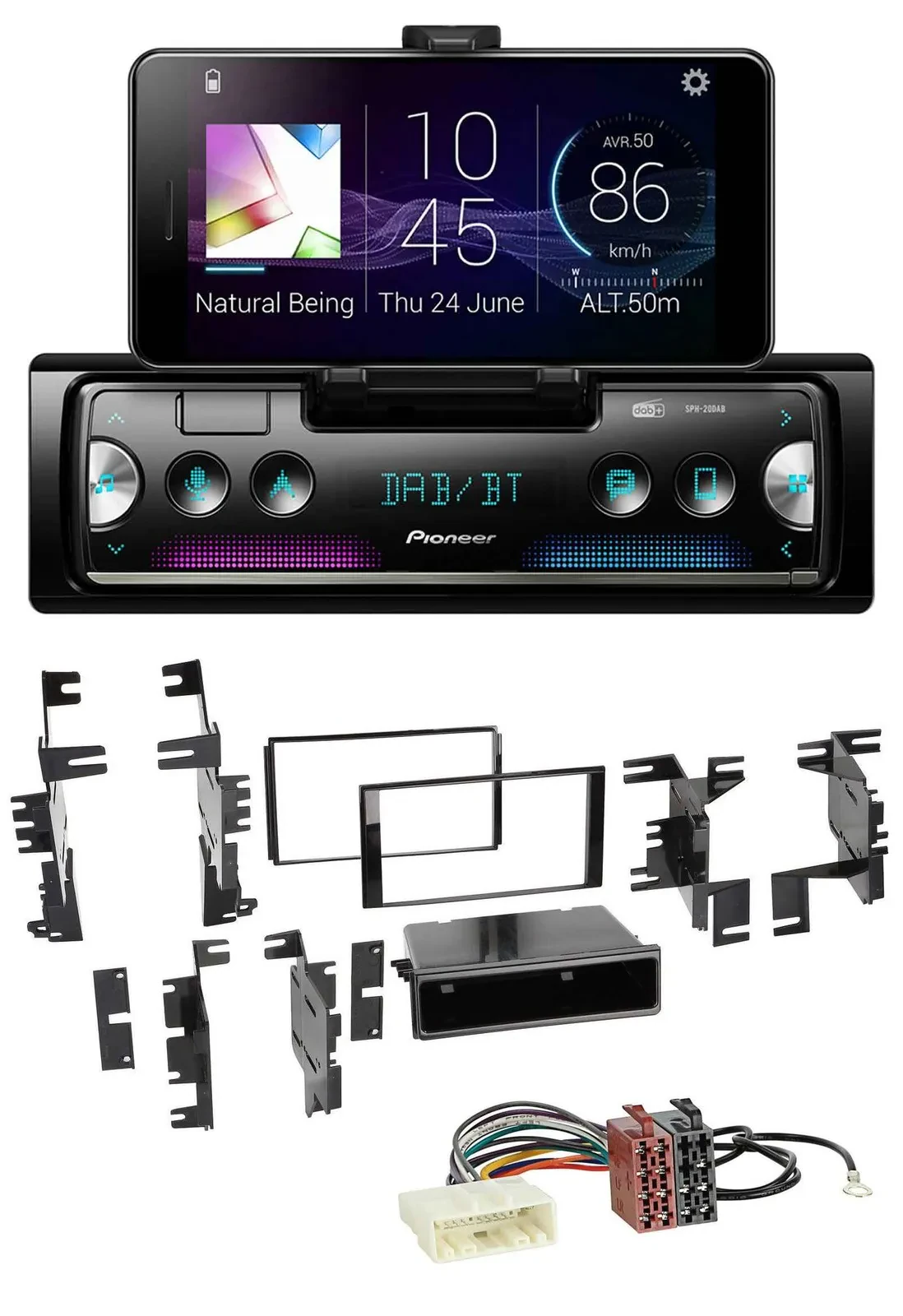 Pioneer USB MP3 Bluetooth DAB Autoradio für Nissan Versa ab 07 Xterra ab 13