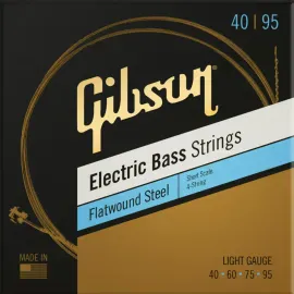 Струны для бас-гитары Gibson Flatwound Steel Light 40-95