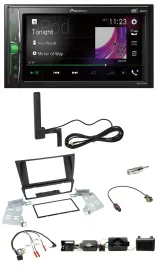 Автомагнитола для BMW 3 Series (E90/E91/E92/E93) Pioneer 2DIN, DAB, Bluetooth, поддержка кнопок на руле, PDC