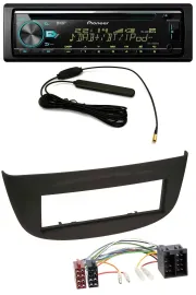Pioneer CD MP3 AUX DAB USB Autoradio für Renault Twingo (07-12) schwarz