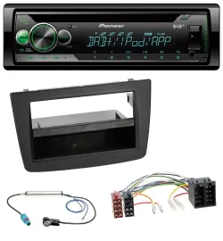 Автомагнитола Pioneer USB, MP3, DAB, AUX, CD, для Alfa Romeo Mito (955, 2008–2014), черный, ISO-разъем