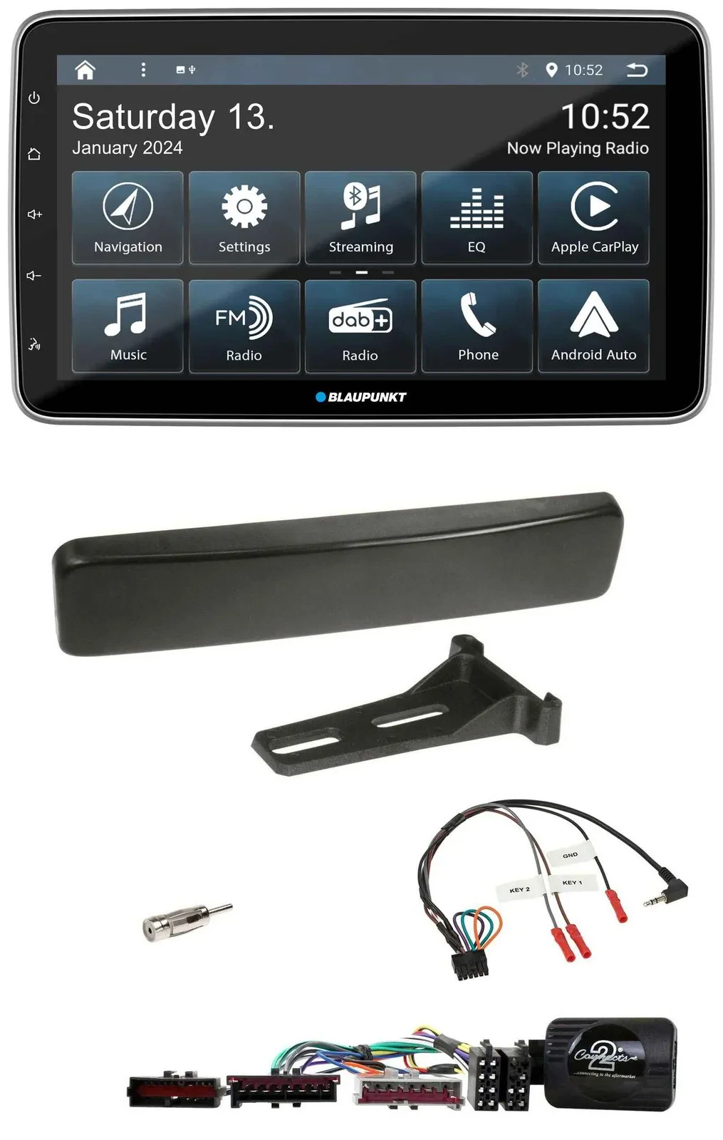 Blaupunkt USB DAB SD Lenkrad Bluetooth Autoradio für Ford Focus Mondeo schwarz