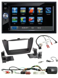 Blaupunkt Lenkrad USB Bluetooth TMC 2DIN Navigation für Hyundai Tucson 2010-2015