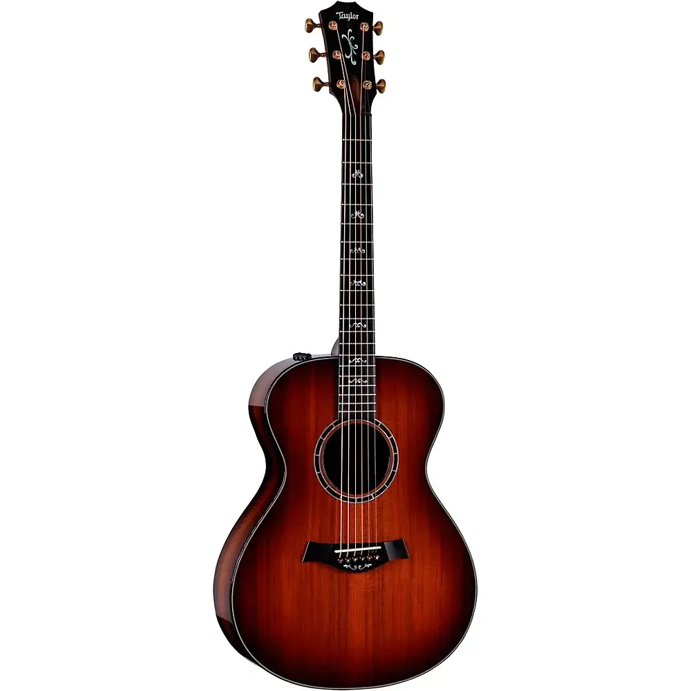 Электроакустическая гитара Taylor Custom Sinker Redwood-Bocote Grand Auditorium Shaded Edge Burst