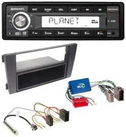 Continental USB 1DIN AUX DAB MP3 Autoradio für Audi A6 C5 01-05 Symphony Aktivsy