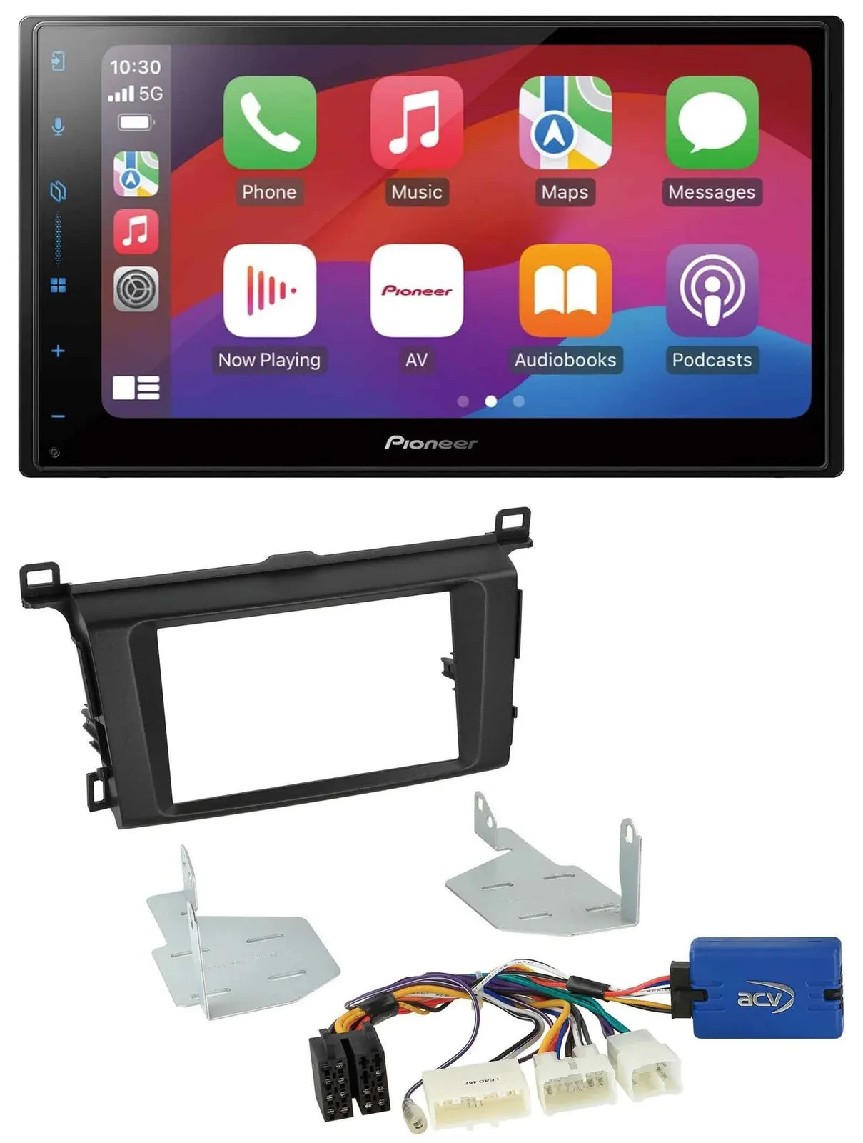 Автомагнитола для Toyota RAV4 (с 2013) Pioneer 2-DIN, DAB, USB, MP3, Bluetooth