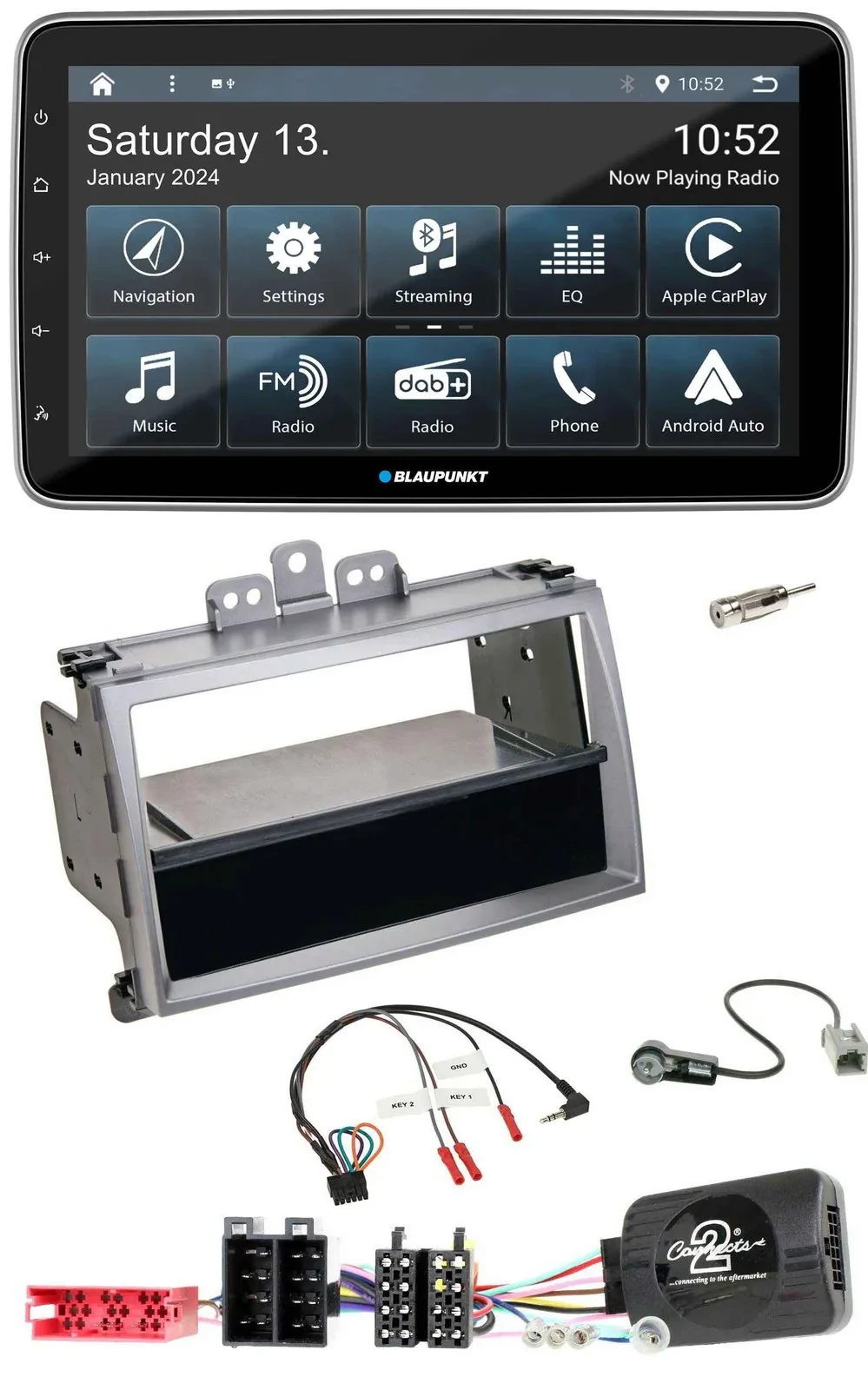 Blaupunkt USB DAB SD Lenkrad Bluetooth Autoradio für Hyundai i20 ISO 2009-2011 s