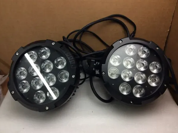 Pair of Outdoor or Indoor Building Par Wall Wash Up Light Restaurant Stage DMX