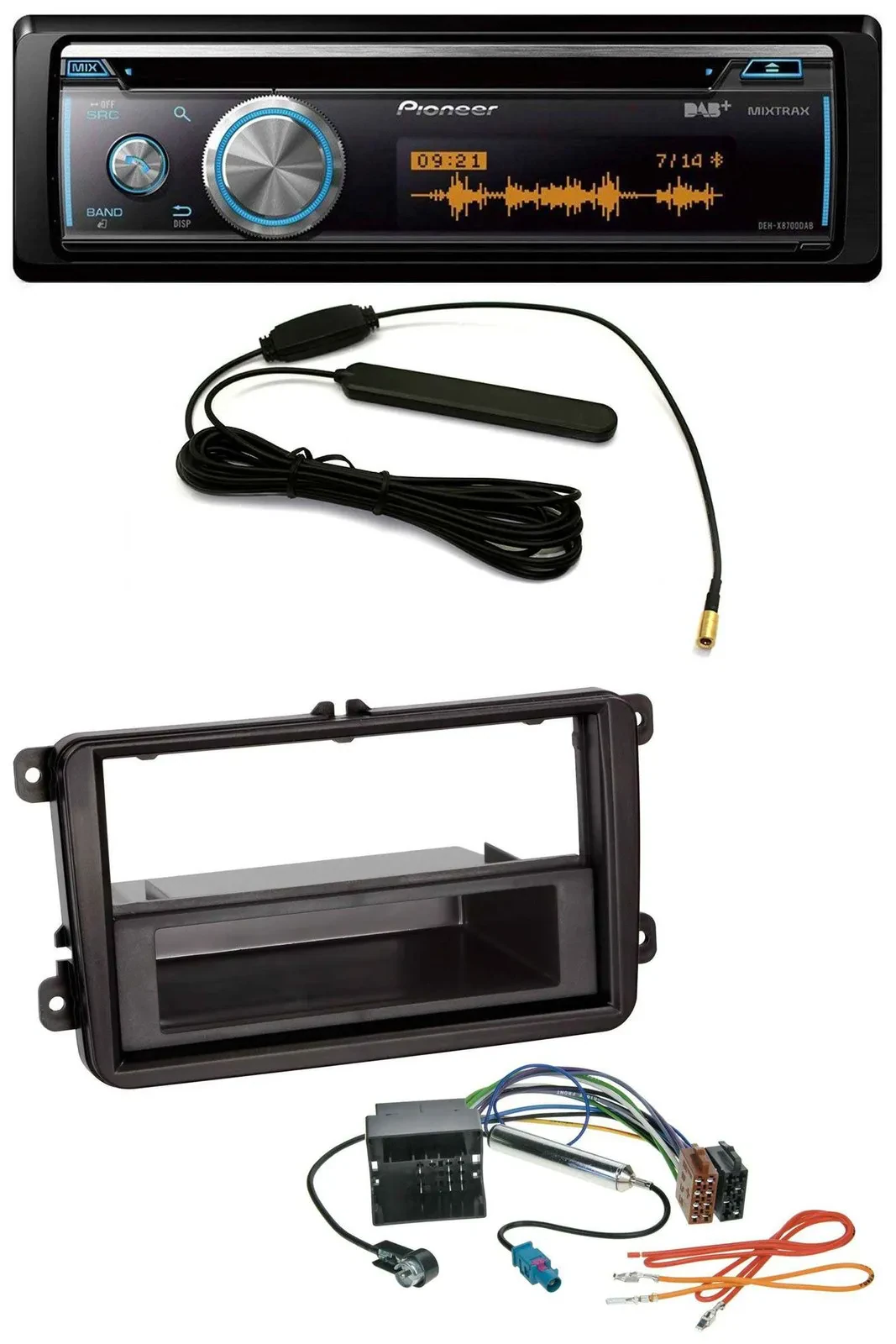 Pioneer CD USB Bluetooth DAB MP3 Autoradio für VW Caddy Golf V VI Jetta ab 03