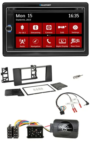 Blaupunkt 2DIN USB DAB Lenkrad Bluetooth TMC Navigation für BMW 5er E39 96-04 Ak