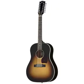 Электроакустическая гитара Gibson J-45 Standard 12-String Vintage Sunburst