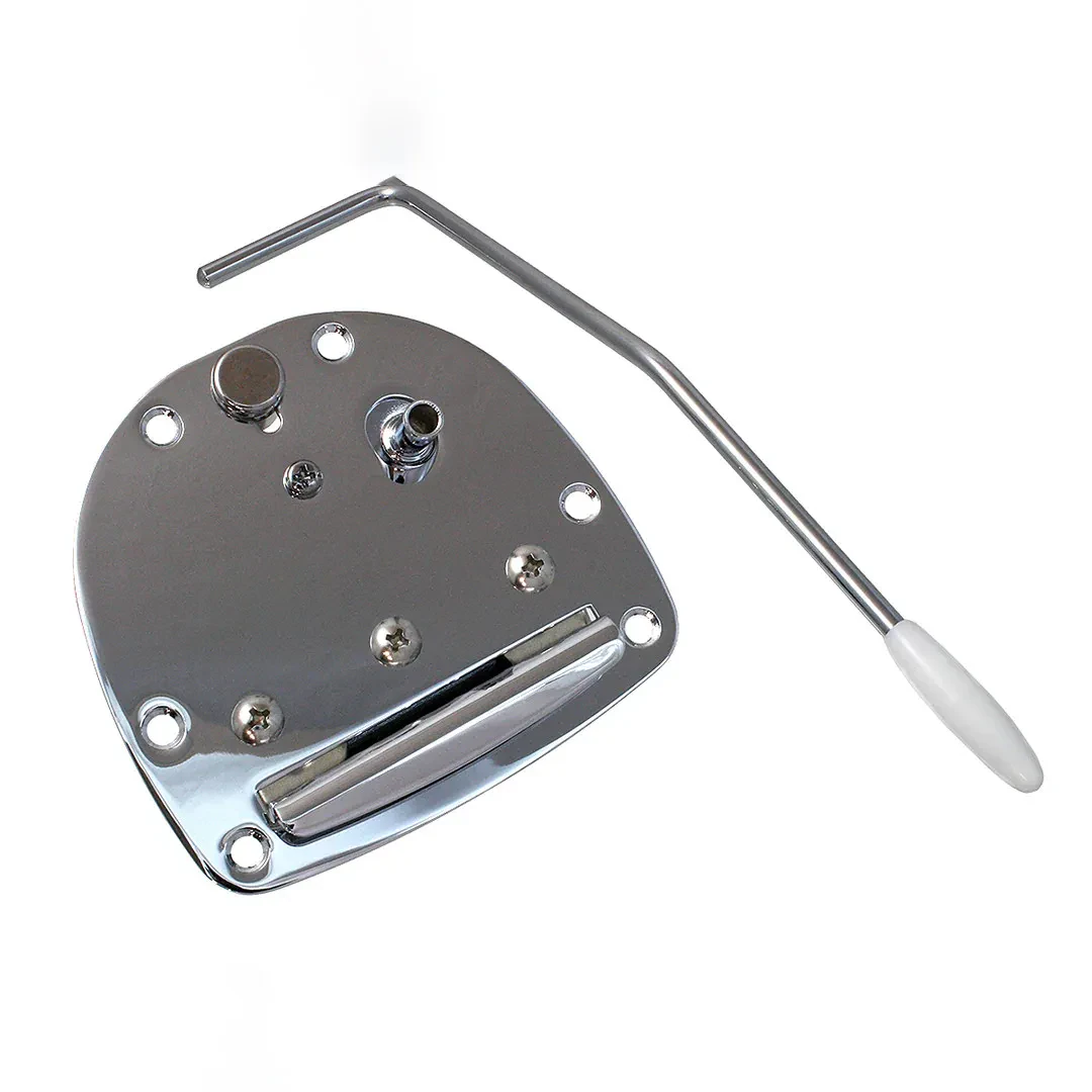 Allparts Vibrato Tremolo Tailpiece for Fender Jazzmaster Jaguar, CHROME