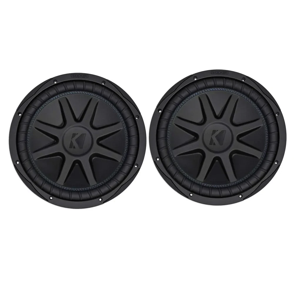 (2) Kicker CVX122 12" CompVX Series Dual 2-ohm Subwoofer