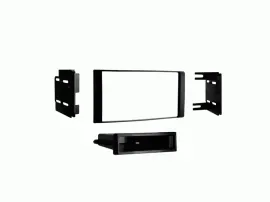 Radioblende Doppel DIN Autoradio für Nissan Micra Note Versa matt schwarz