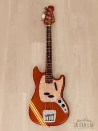 Бас-гитара Fender Competition Mustang Bass Short Scale Bass Candy Apple Red USA 1969 w/Case