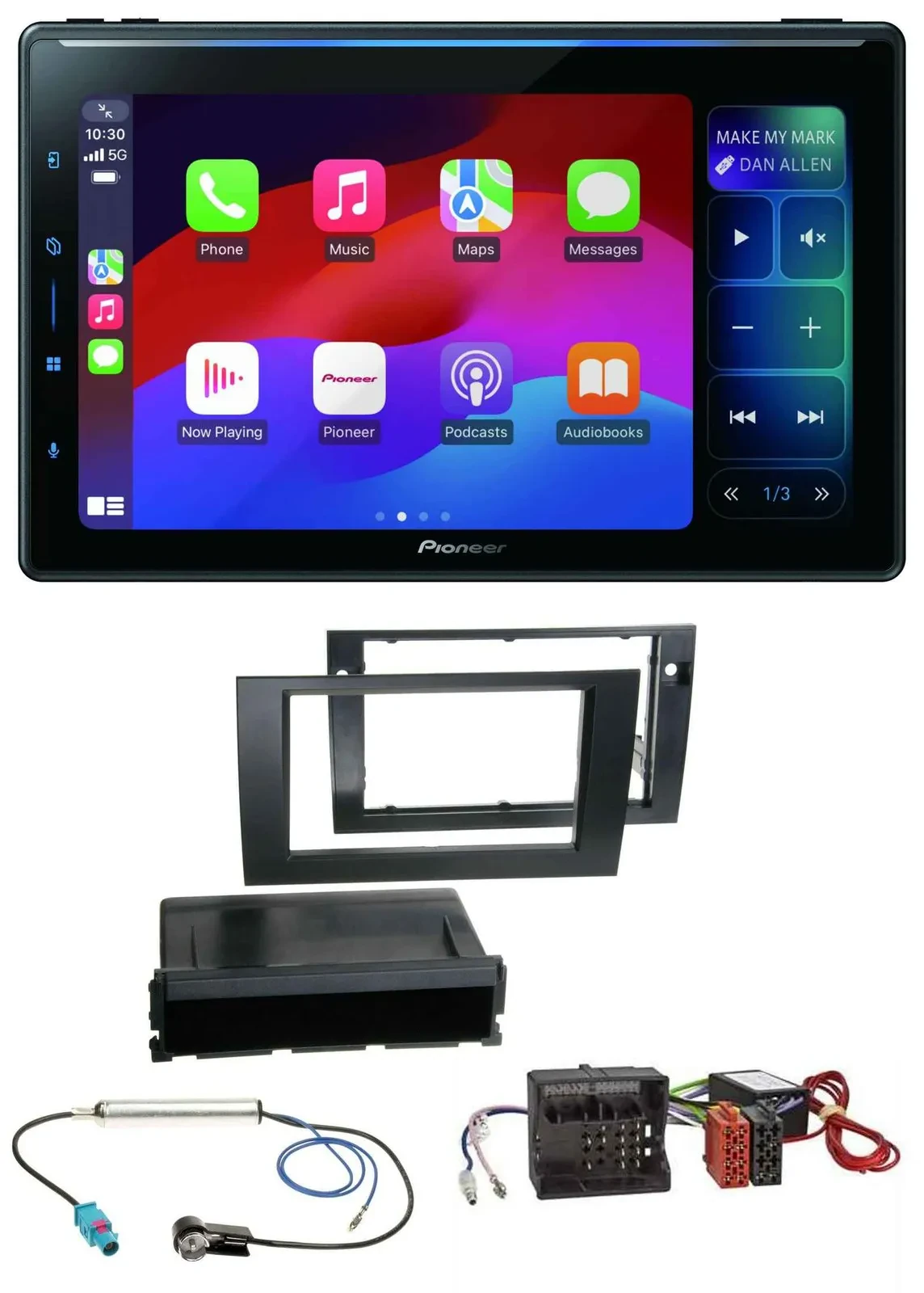 Pioneer Bluetooth DAB MP3 USB Autoradio für Audi A4 B7 04-08 Symphony Aktivsyste