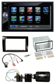 Blaupunkt SD USB TMC Bluetooth 2DIN Lenkrad Navigation für Fiat Bravo 2007-2014
