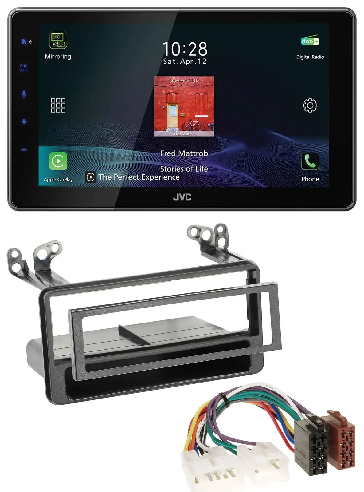 JVC DAB MP3 Bluetooth USB Autoradio für Toyota Avensis, Verso, Celica