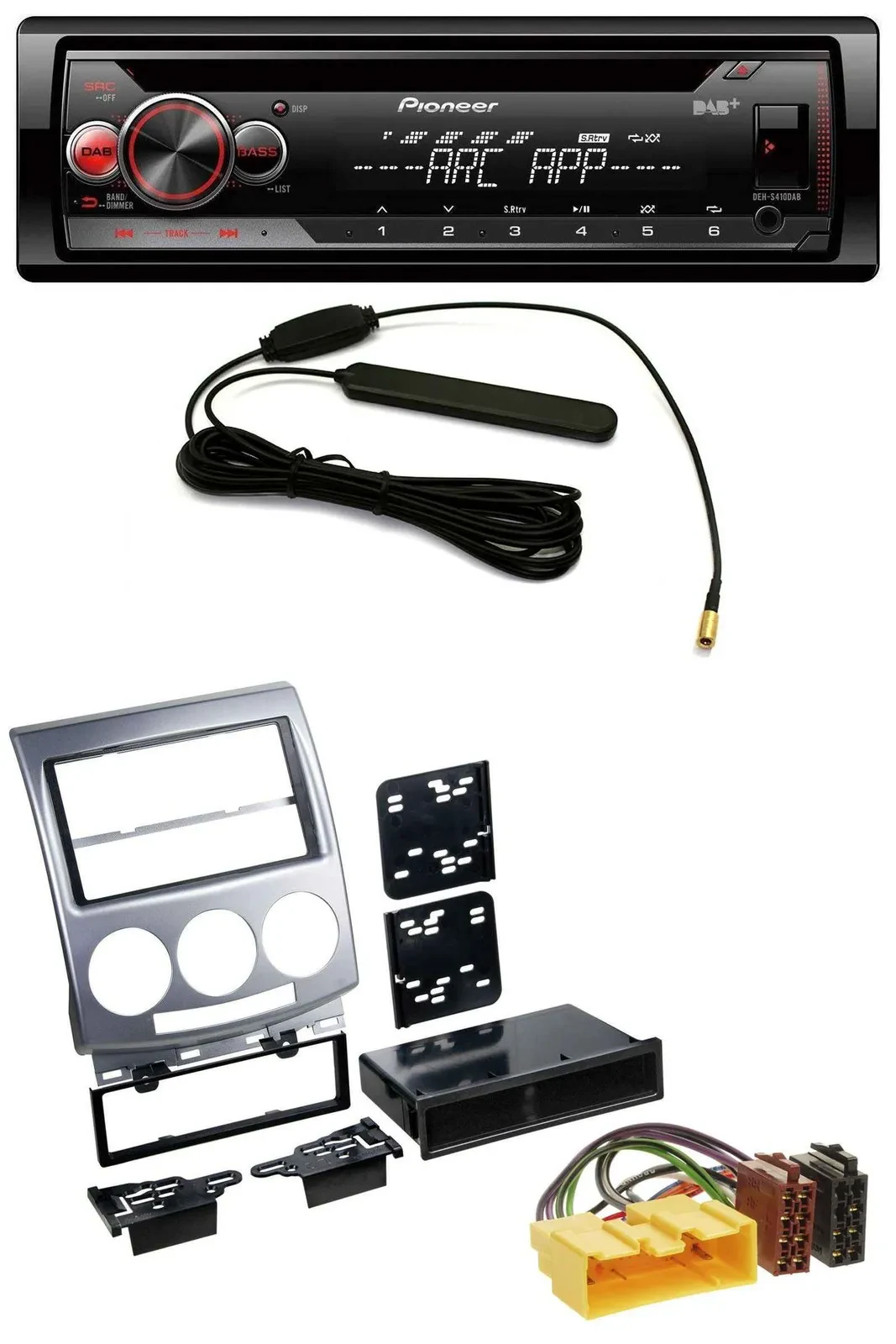 Pioneer CD USB AUX DAB MP3 Autoradio für Mazda 5 (2005-2010)