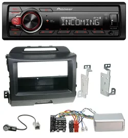 Автомагнитола для Kia Sportage 3 (2010–2015) Pioneer Bluetooth, USB, DAB, черная