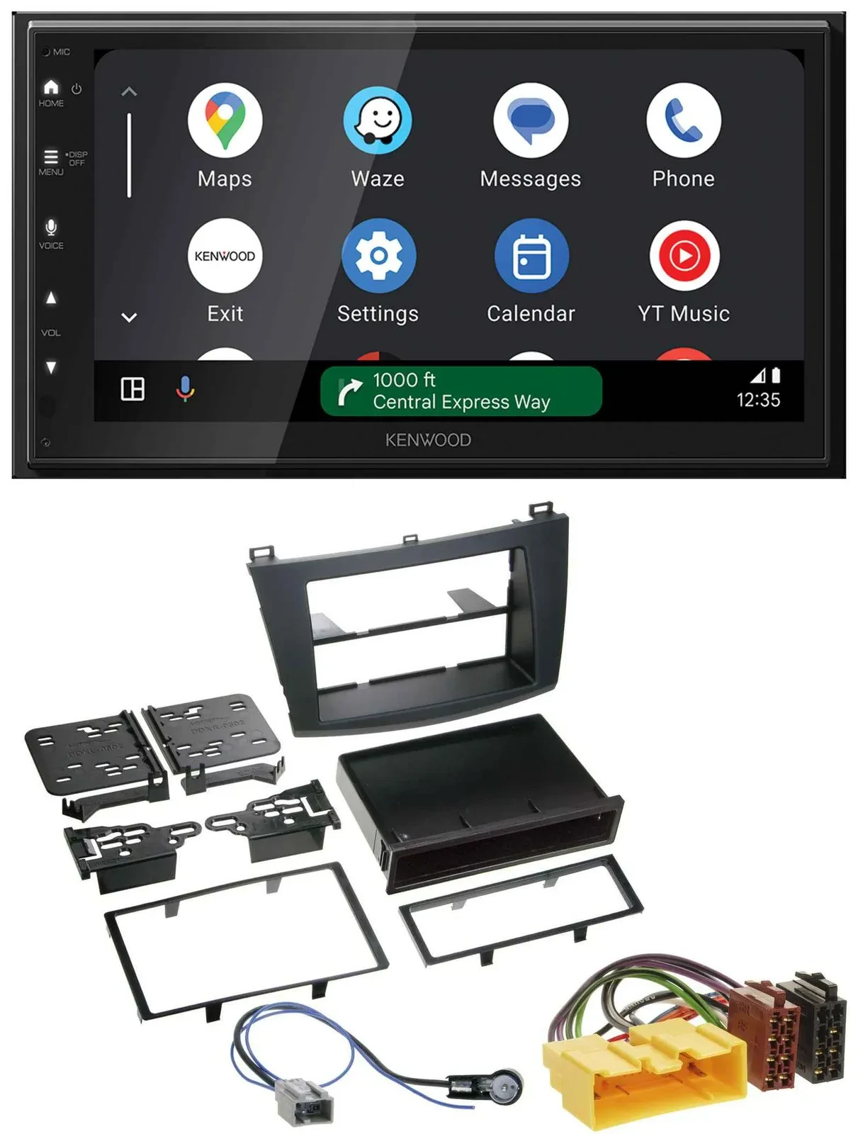 Автомагнитола для Mazda 3 (2009–2013) Kenwood 2-DIN, DAB, Bluetooth, USB, MP3