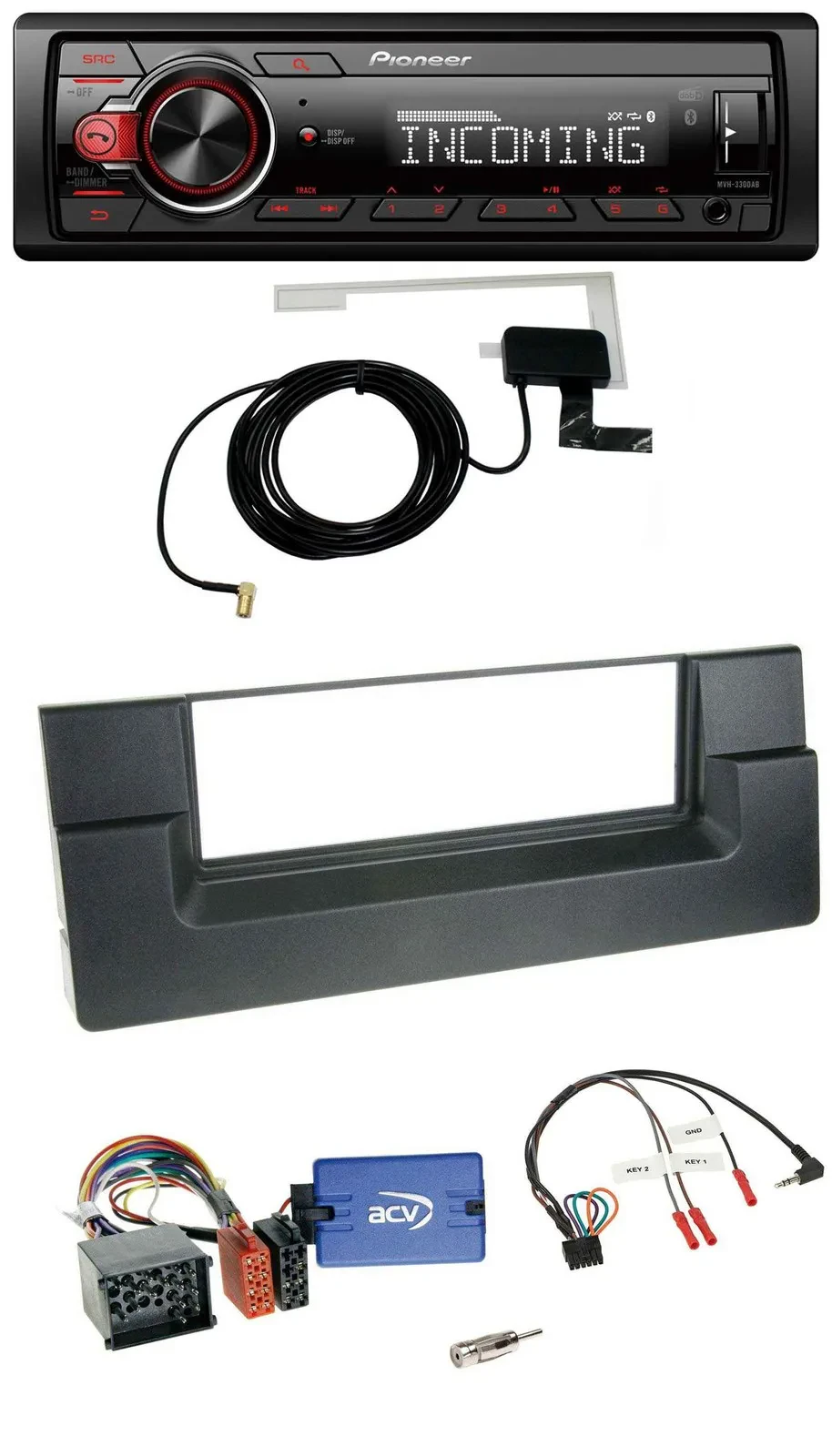 Pioneer MP3 Lenkrad CD DAB USB Autoradio für BMW 5er E39 1996-2001