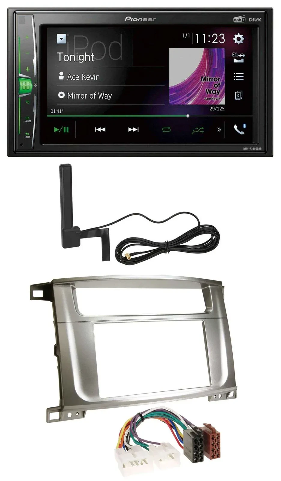 Pioneer MP3 DAB AUX 2DIN Bluetooth Autoradio für Lexus LX-470 (2003-2007)