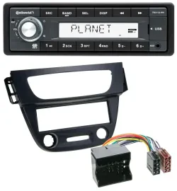 Continental USB MP3 AUX 1DIN Autoradio für Renault Megane 3 09-14 Quadlock schwa