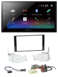 Pioneer USB Bluetooth DAB 2DIN MP3 Autoradio für Nissan Micra Note ab 2013