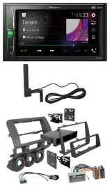 Автомагнитола Pioneer 2DIN MP3 DAB Bluetooth AUX для Honda Fit 2006–2007 (US)