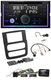JVC Lenkrad USB 2DIN DAB Bluetooth CD Autoradio für Dodge RAM 2002-2006
