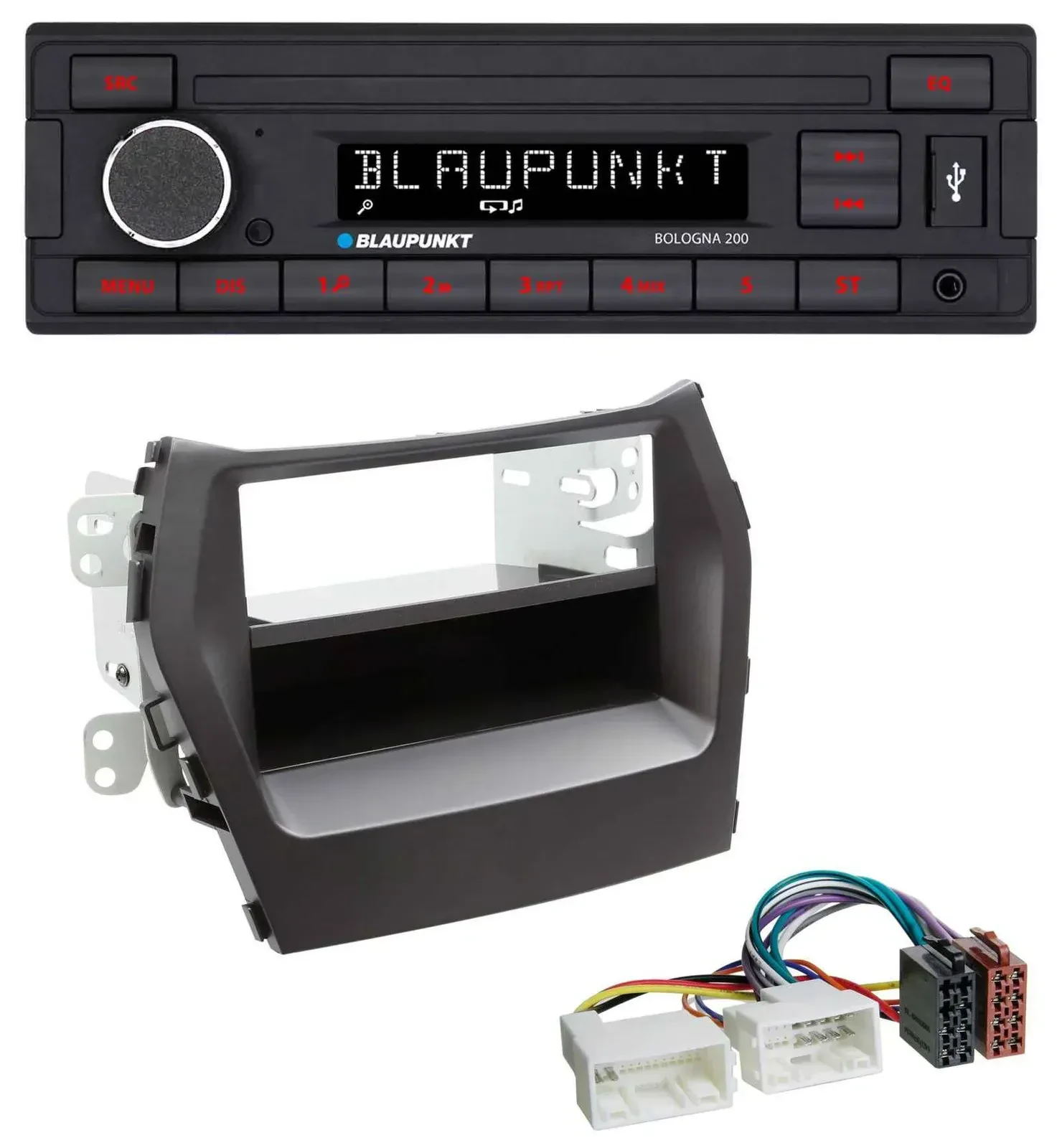 Blaupunkt MP3 AUX USB 1DIN Autoradio für Hyundai Santa Fe (ab 2012)