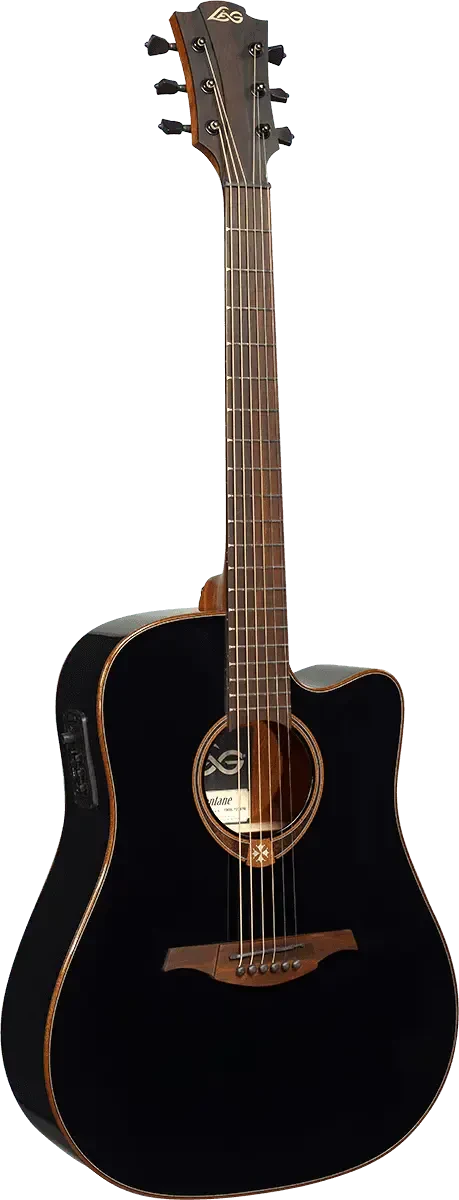 Электроакустическая гитара LAG Guitars T118DCE Black